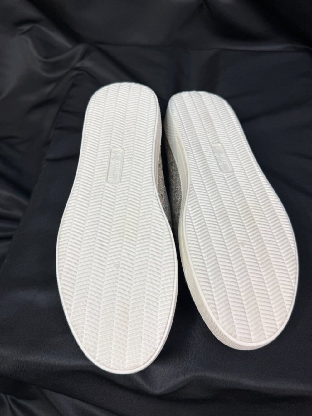 Beige Rhinestone Slip-On Sneakers - Picture 4 of 4
